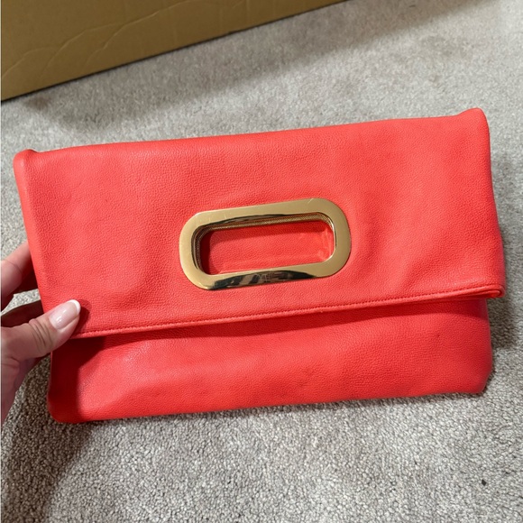 Handbags - Chic Coral Clutch Bag